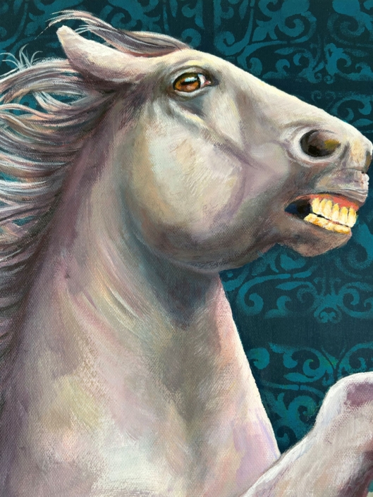 Schimmel am Porzellan Kopf